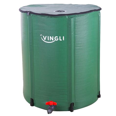 Buy Vingli 50 Gallon Collapsible Rain Barrel Portable Water Storage