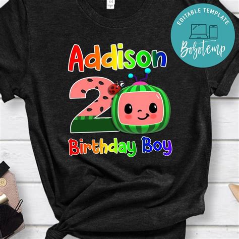 Custom Cocomelon 2nd Birthday Shirt For Kid Bobotemp