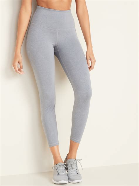 High Waisted Elevate 78 Length Compression Leggings For Women Old Navy
