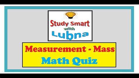 Measurement Mass Quiz Youtube