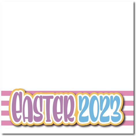 Easter 2023 Printed Premade Scrapbook Page 12x12 Layout Autumns