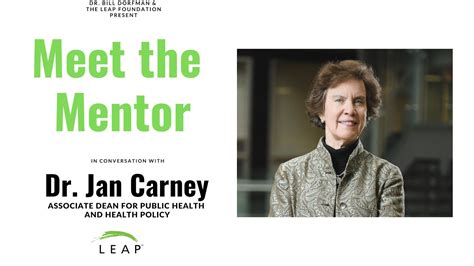 Dr Jan Carney Associate Dean For Public Health And Health Policy Youtube