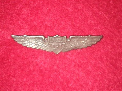 Original Wwii Enlisted Reserve Cpt Wing Danecraft Sterling Pb 2