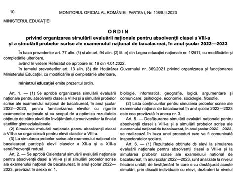 Ultima OrĂ Calendarul Simulărilor Pentru Evaluarea Națională și Bac