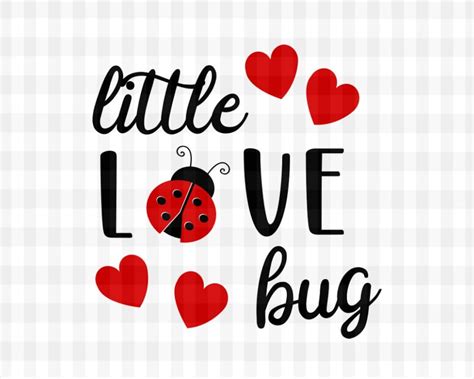 Little Love Bug Svg File Valentines Svg Cricut Design Love Etsy