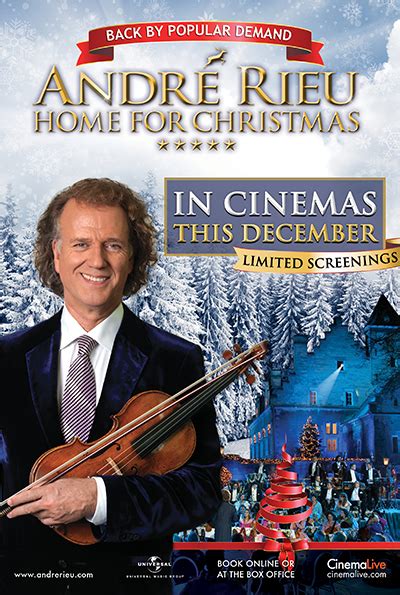 André Rieu Home For Christmas With Live Castle Tour Cinemalive