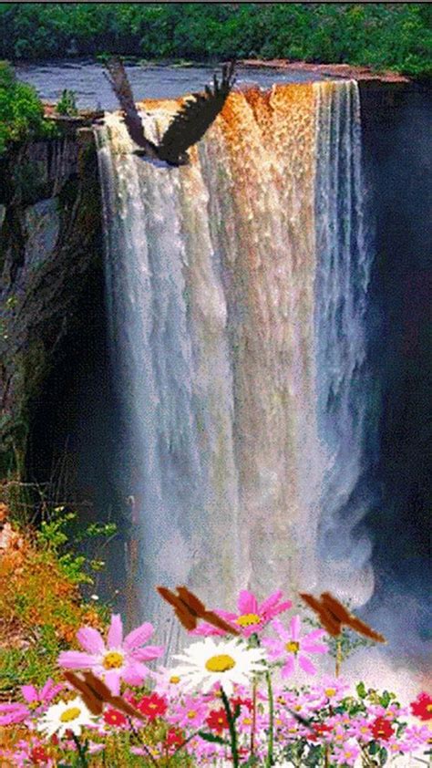 Animated Waterfall Nature Pictures Beautiful Landscapes Beautiful