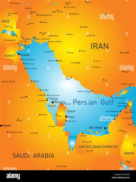 Persian Gulf On A World Map World Map