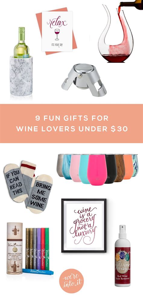 33 gifts for wine lovers that are more creative than a bottle of cabernet. 9 Fun Gifts for Wine Lovers under $30 (With images ...