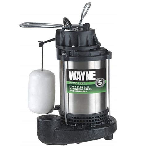 Wayne 12 Hp 5100 Gph Stainless Steel Vertical Float Switch Top Ac