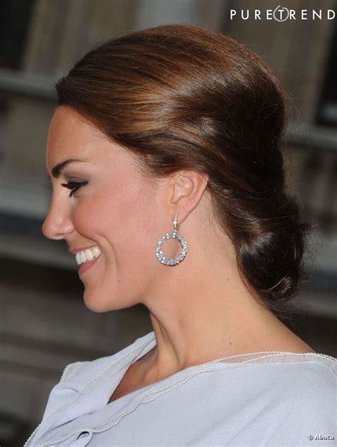 PHOTOS Les coiffures de Kate Middleton le chignon bas élégant