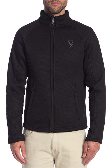 Spyder Stellar Full Zip Fleece Lined Jacket In Black For Men Lyst