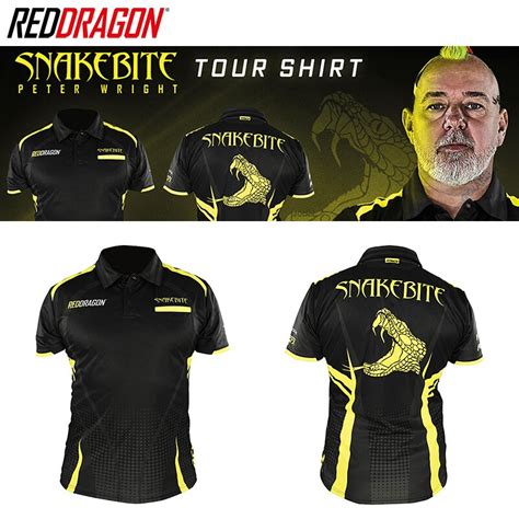 Red Dragon Darts Peter Wright Pro Tour Player Shirt Matchshirt Dart S
