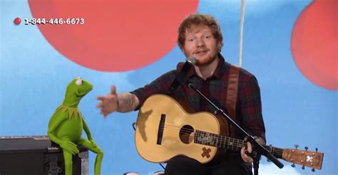 Watch Ed Sheeran Duets With Kermit The Frog And Its Amazing Herie