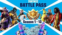 Fortnite ALL BATTLE PASS Trailers - Season 1 to 13 - YouTube