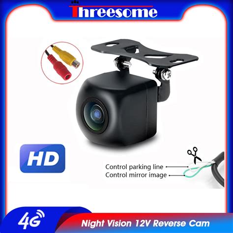 Threesome Rear View Camera Waterproof Night Vision 12v Reverse Cam