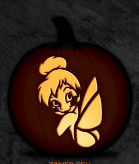 Disneys Ariel Pumpkin Carving Stencil Free Tinker Bell Pumpkin