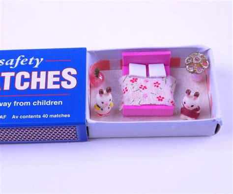 Diy Miniature Matchbox Dollhouse Bedroom Instructables