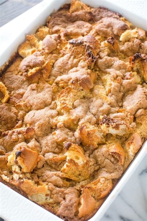 Baked French Toast Casserole Overnight Julies Eats And Treats