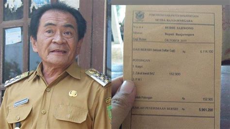 Guru gtt dan ptt akan di gaji sesuai upah. Viral Slip Gaji Bupati Banjarnegara, Budhi Sarwono Jelaskan Kronologi Kenapa Sampai Tersebar ...