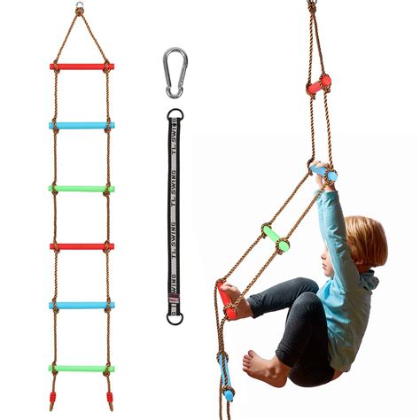 Climbing Rope Ladder For Kids Hanging Ladder For Swing Set Kids Ninja