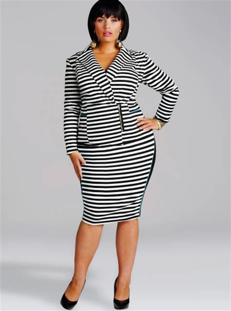 Work Wear Wednesday Printed Plus Size Suits Stylish Curves