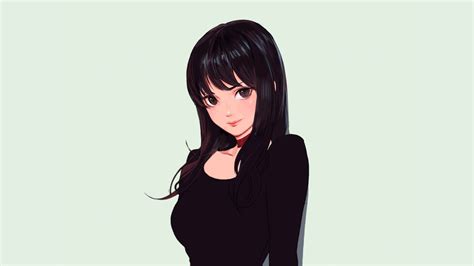Anime Girls Black Hair Hd Wallpapers Desktop And Mobile