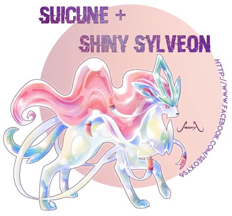 Suicune X Shiny Sylveon By Seoxys6 On Deviantart Pokemon Eevee