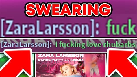 Roblox Zara Larsson Concert Swearing In Roblox Caught In K Youtube