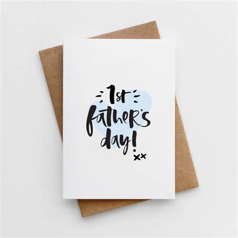 All you really need is paper and their hands! 'first Father's Day' Father's Day Card By Too Wordy | notonthehighstreet.com
