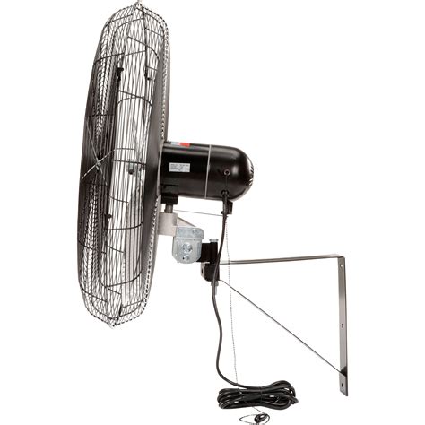 Tpi Commercial Oscillating Wall Mount Fan 24inch 5100 Cfm 14 Hp