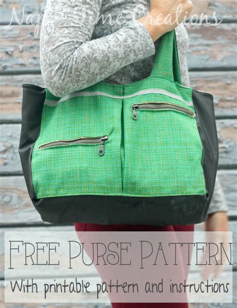 Designing and printing your own labels is simple to do with just a few clicks of your computer mouse. Pleather Summer Tote Bag - Free Pdf Pattern - Nap-time ...