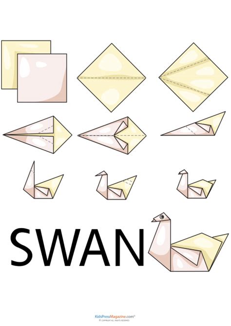 3d Origami Swan Easy Step By Step
