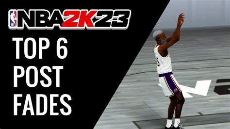 NBA 2K23 TOP 6 POST FADES YouTube