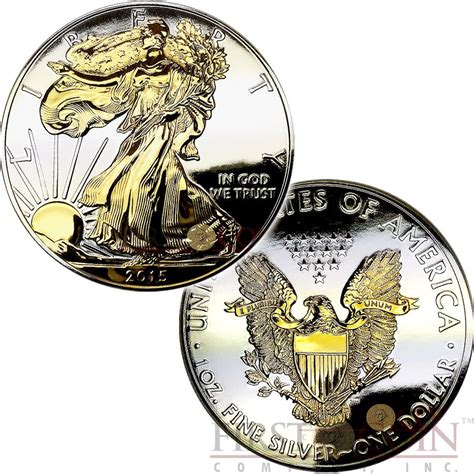 Usa Full Deep Mirrored Walking Liberty American Silver Eagle 1 Silver