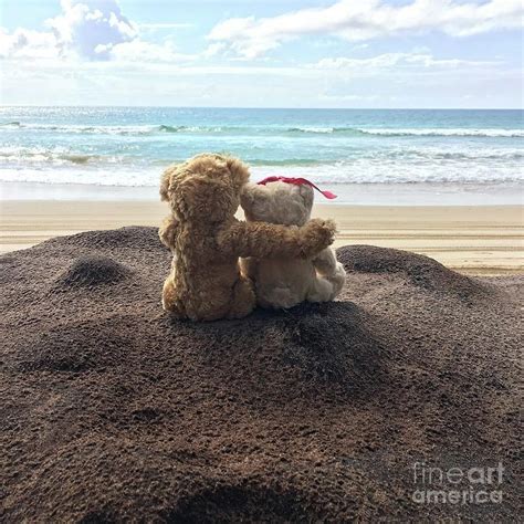 Beach Romance Teddy Bears Photograph By Jenny Beck Pixels