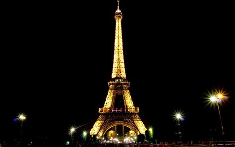 Wallpaper Paris France Eiffel Tower Night 2560x1600