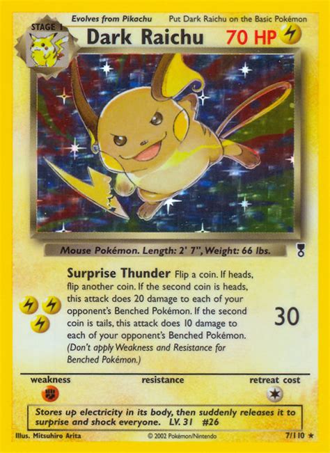 Printable pokemon cards pokemon cards pokemon cards. Dark Raichu 7/110 - Legendary Collection - Legendary ...