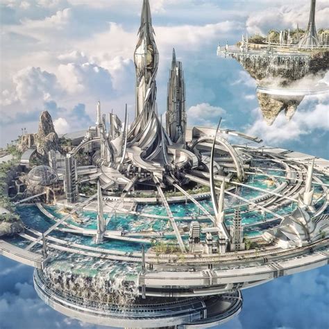 Floating City By Yavan Feusi Aiven Futuristic Architecture Sci Fi