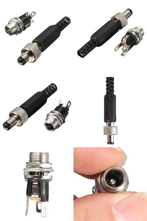 Other Wire And Cable Connectors Screw Locking Dc Plug And Metal Panel Mount