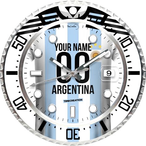 CUSTOM ARGENTINE MODEL 1 Wall clock • TimeCreation