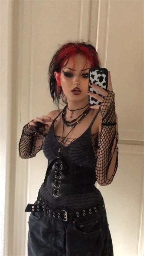 ↠pin↞ Angelinachap Girly Grunge Aesthetic Outfits Goth Fashion Goth Outfits