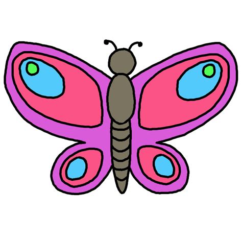 How To Draw A Butterfly Kelebekler Clip Art Çizim