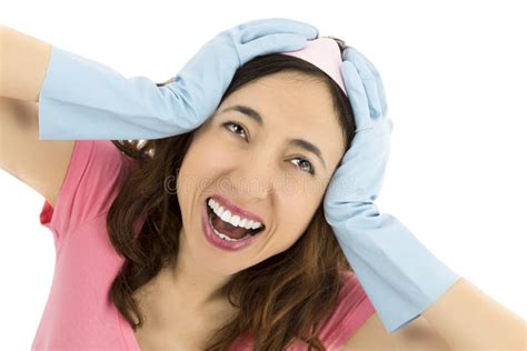 Exhausted Cleaning Woman Stock Image Image Of Clean 52591641