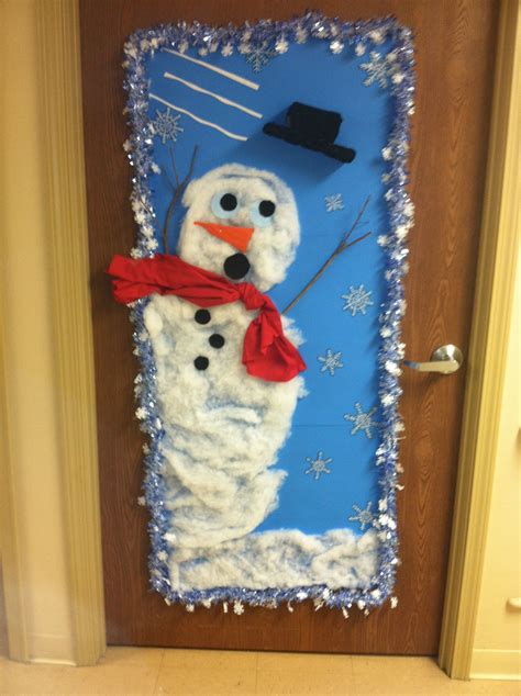 20 snowman door decoration ideas
