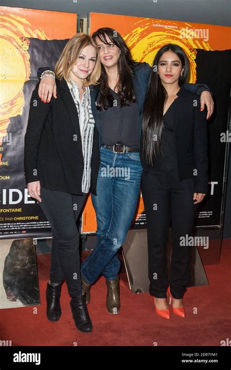 Camille Fontaine Emilie Dequenne And Hafsia Herzi Attending Par Accident Premiere Held At The