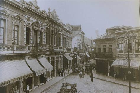 São Paulo Antiga Street View Views Scenes Vintage Style Cultural