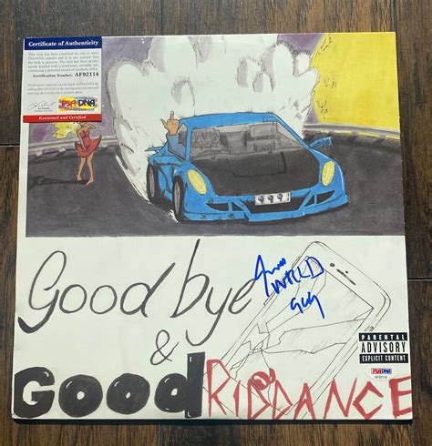 Juice Wrld Autographed Signed Goodbye And Good Riddance Album Vinyl Lp