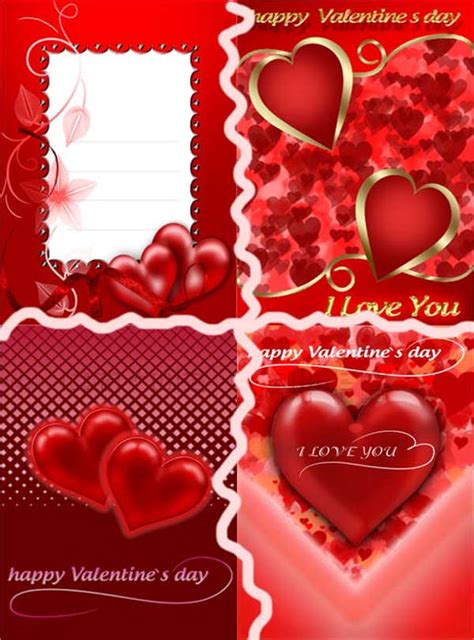 Free Valentines Day Photo Card Templates Printable Templates