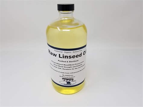 organic raw linseed oil 1 quart